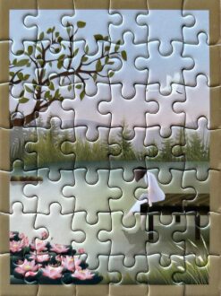 Alternative view of GIRL ON THE BRIDGE Mini Puzzle 42 pcs
