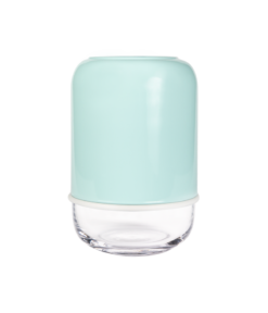 Capsule vase clear/mint