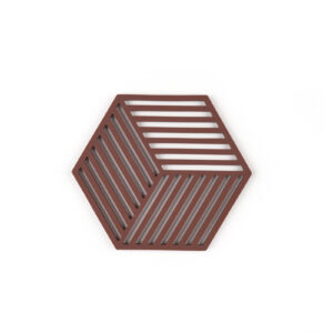 Alternative view of Onderzetter Hexagon Burgundy