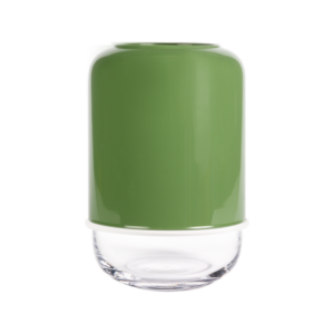 Capsule vaas clear/olive