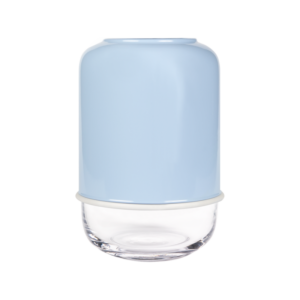 Capsule vaas clear/light blue