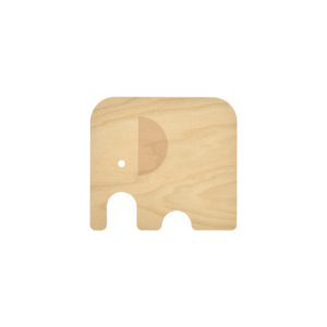 Alternative view of Elephant coaster yellow 11x10cm