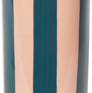 Vaas gestreept, orange/pink/petrol, 20x10