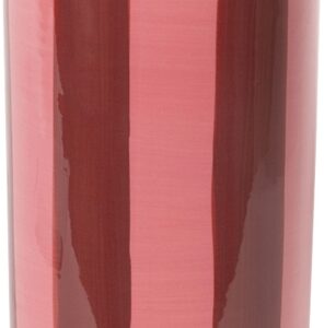 Vaas gestreept, orange/pink/maroon, 20x10