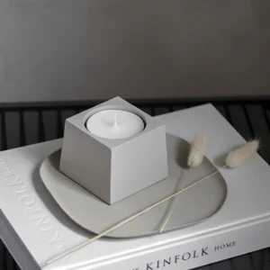 Cube Big T-light Grey
